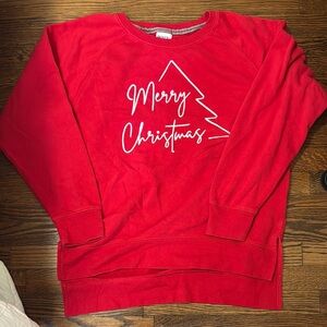 Red Merry Christmas Sweatshirt